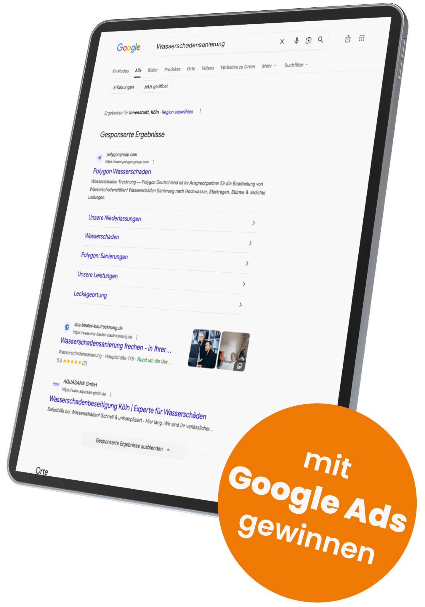 Beispiel Anzeige Google Ads