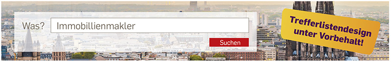 Darstellung Köln Branchen Guide Suchmaske